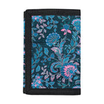 Bohemian Denim Jeans Pattern Print Trifold Wallet