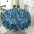 Bohemian Denim Jeans Pattern Print Waterproof Round Tablecloth