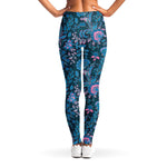 Bohemian Denim Jeans Pattern Print Women's Leggings