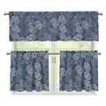 Bohemian Easter Eggs Pattern Print 3 Piece Kitchen Curtains