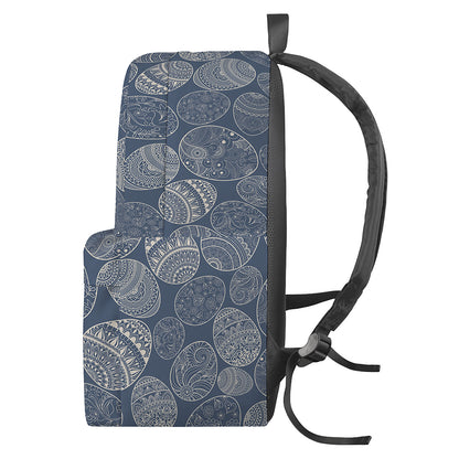 Bohemian Easter Eggs Pattern Print Backpack
