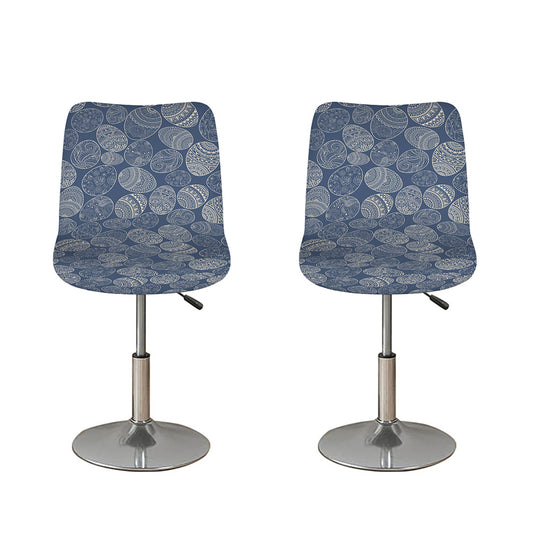Bohemian Easter Eggs Pattern Print Bar Stool Covers