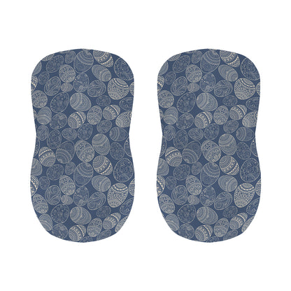 Bohemian Easter Eggs Pattern Print Bar Stool Covers
