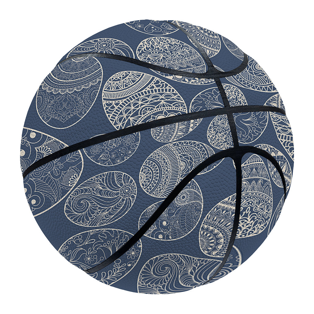Bohemian Easter Eggs Pattern Print Basketball