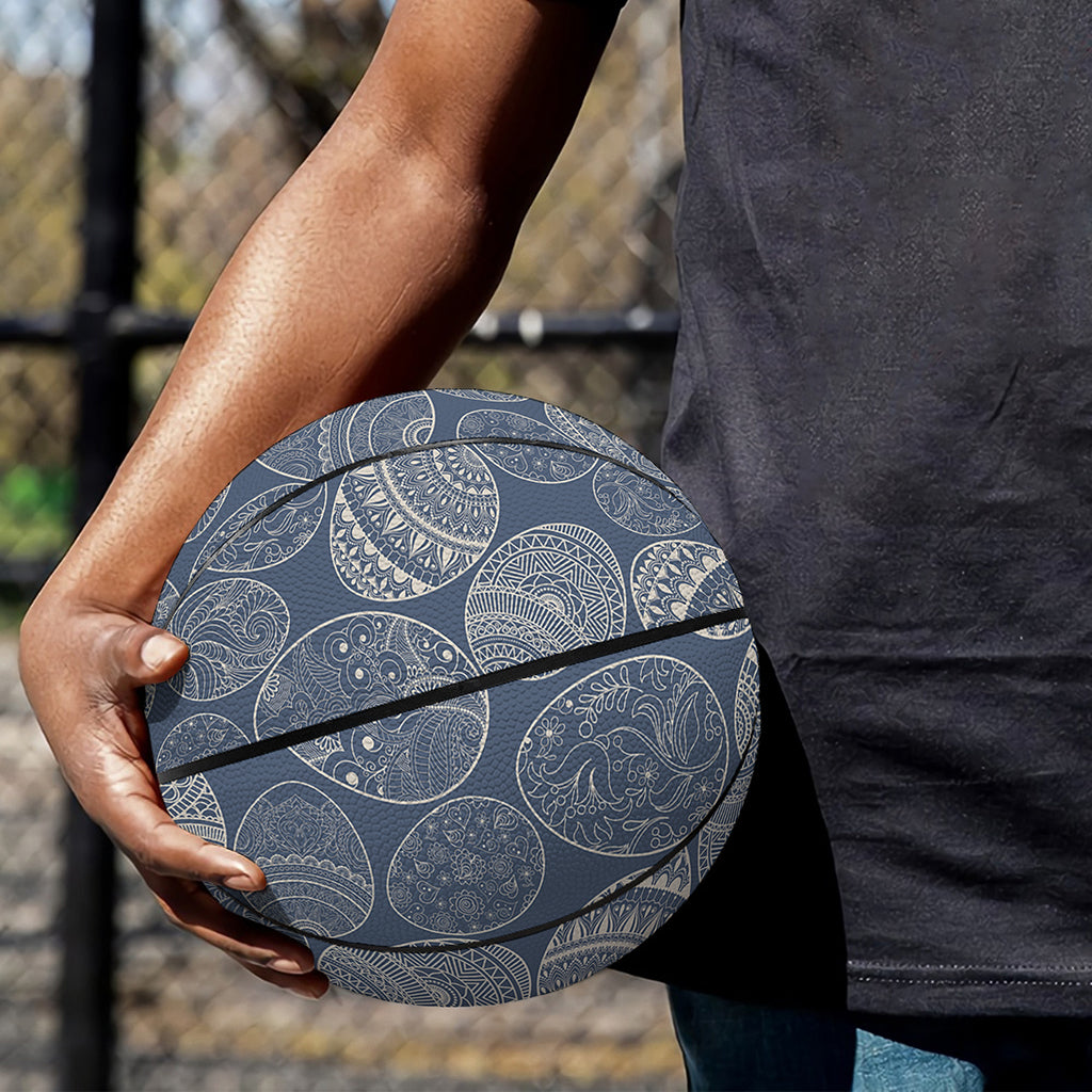 Bohemian Easter Eggs Pattern Print Basketball