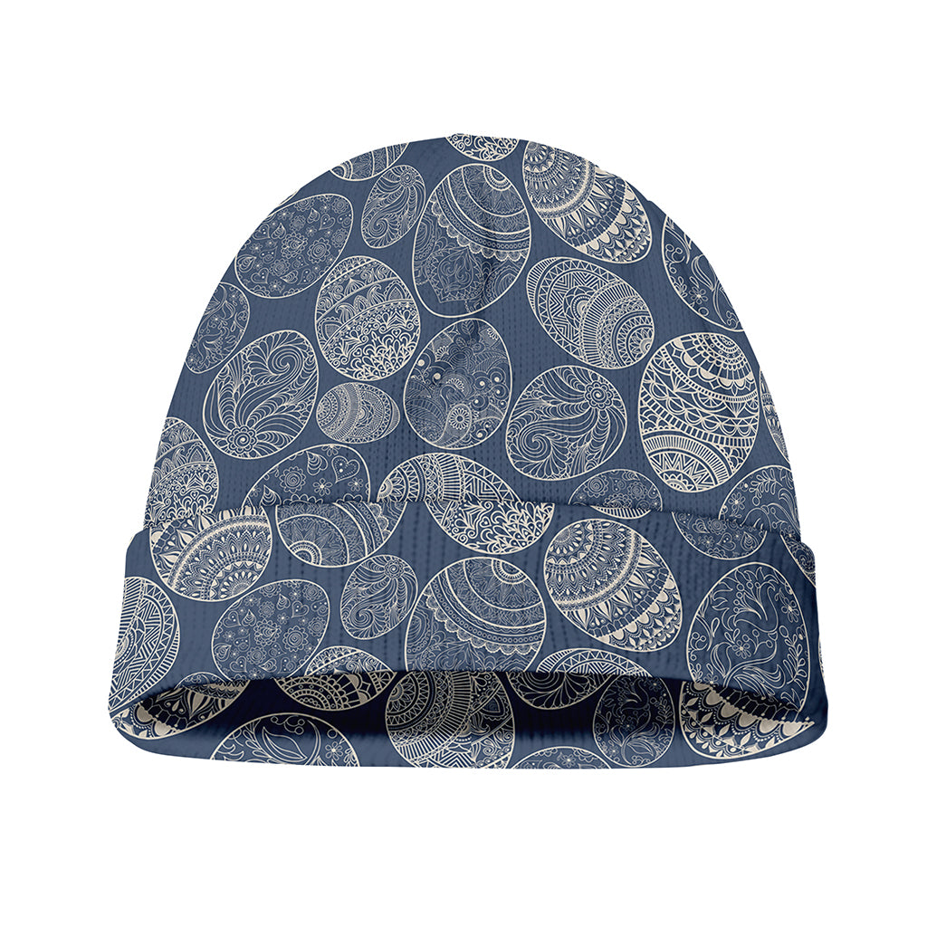 Bohemian Easter Eggs Pattern Print Beanie