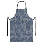 Bohemian Easter Eggs Pattern Print Bib Apron With Pocket