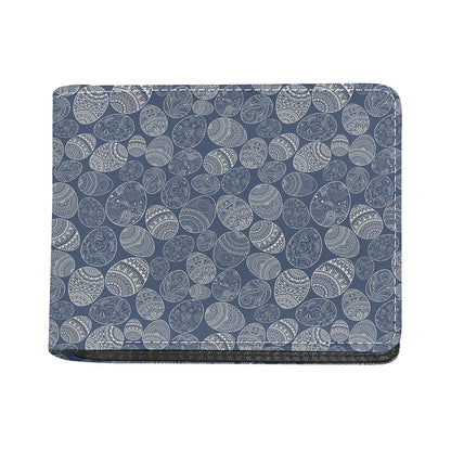 Bohemian Easter Eggs Pattern Print Bifold Wallet