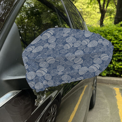 Bohemian Easter Eggs Pattern Print Car Side Mirror Covers