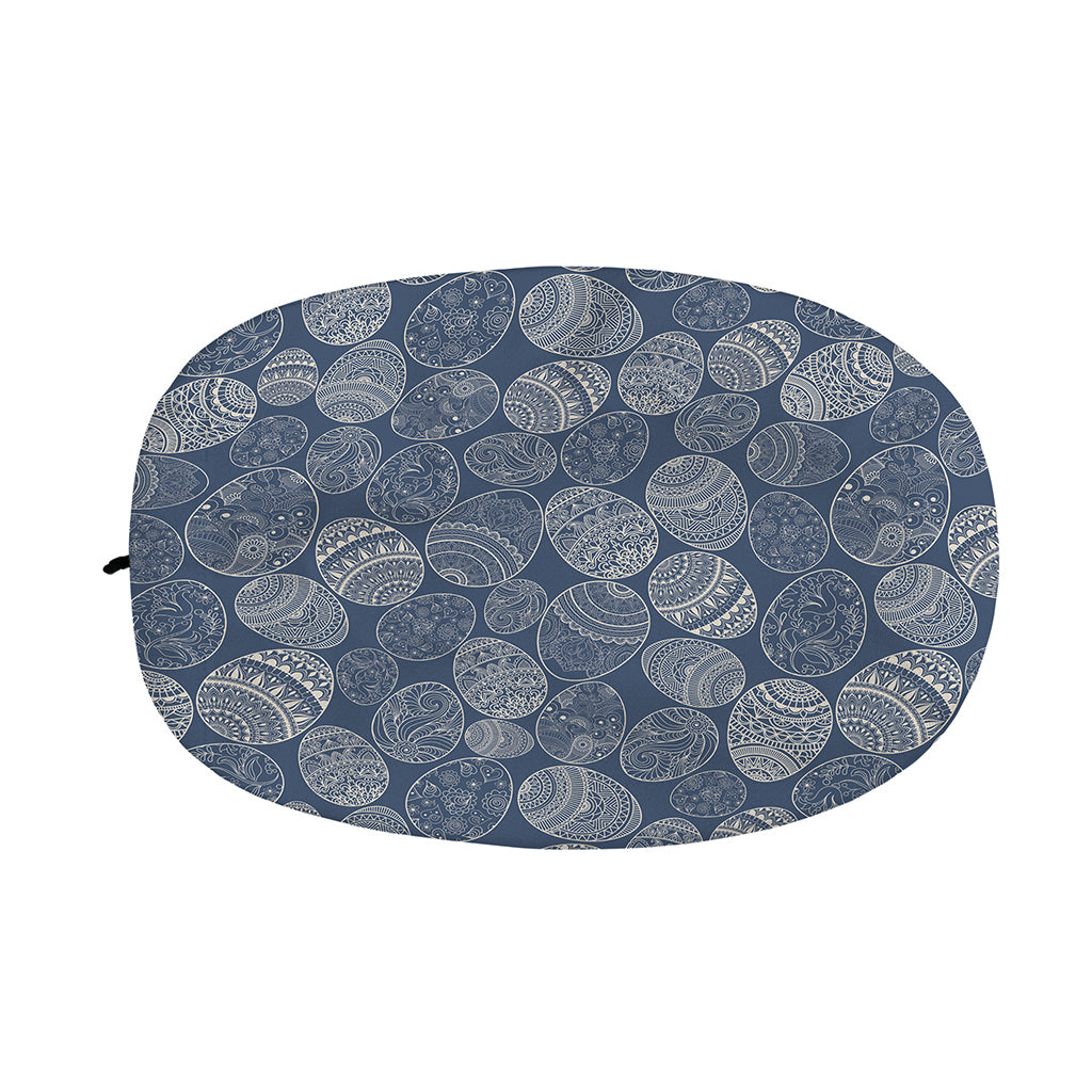 Bohemian Easter Eggs Pattern Print Car Side Mirror Covers