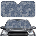 Bohemian Easter Eggs Pattern Print Car Windshield Sun Shade