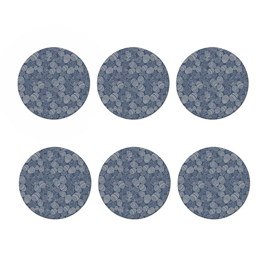 Bohemian Easter Eggs Pattern Print Coaster Set