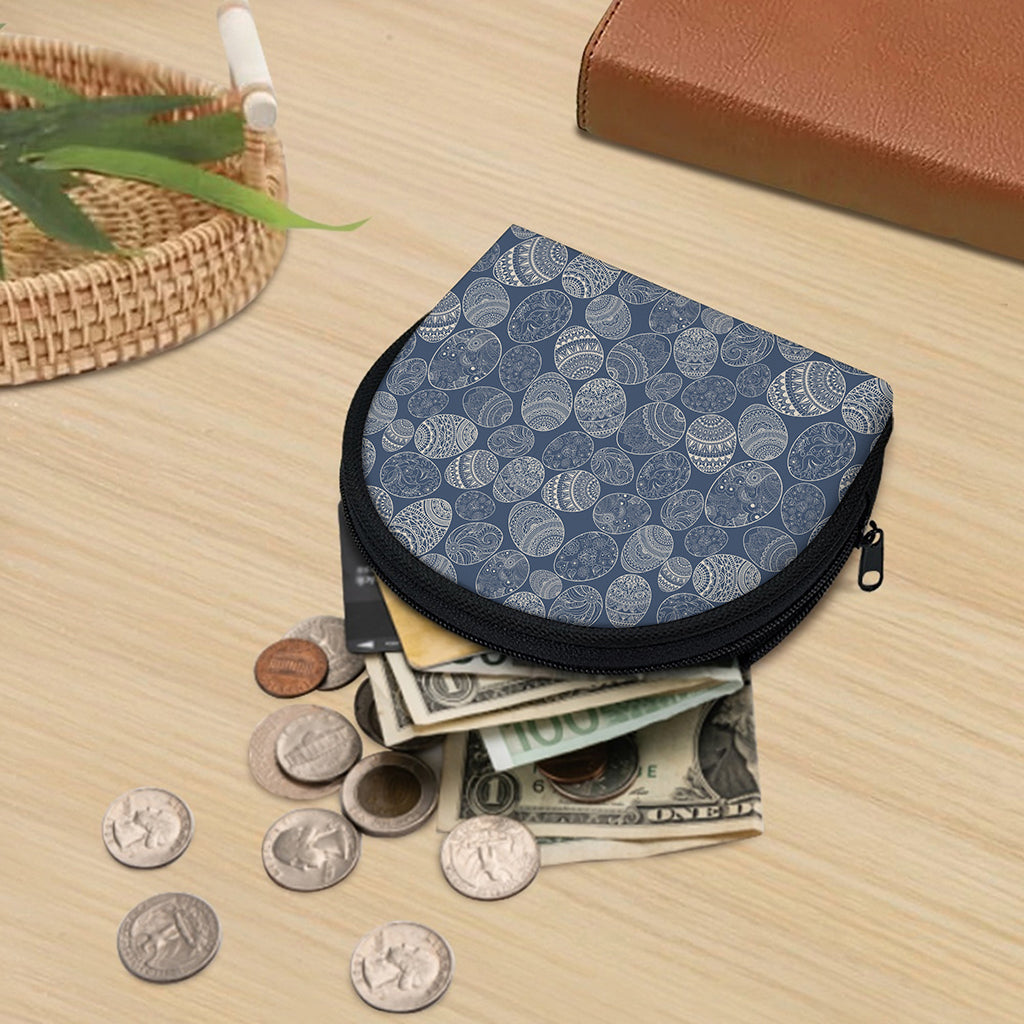 Bohemian Easter Eggs Pattern Print Coin Purse