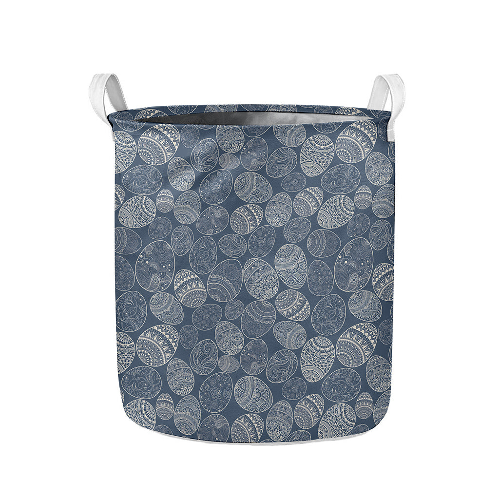 Bohemian Easter Eggs Pattern Print Collapsible Laundry Basket