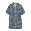 Bohemian Easter Eggs Pattern Print Cotton Hawaiian Shirt
