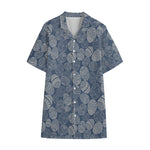 Bohemian Easter Eggs Pattern Print Cotton Hawaiian Shirt