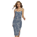 Bohemian Easter Eggs Pattern Print Cross Back Cami Dress