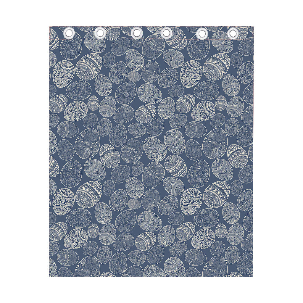 Bohemian Easter Eggs Pattern Print Curtain