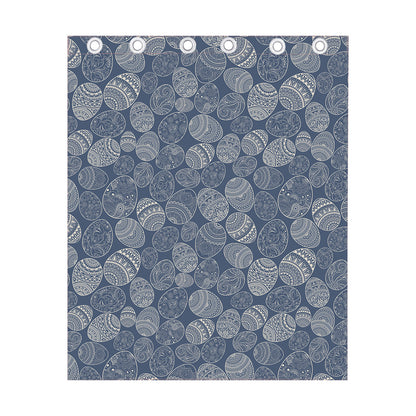 Bohemian Easter Eggs Pattern Print Curtain