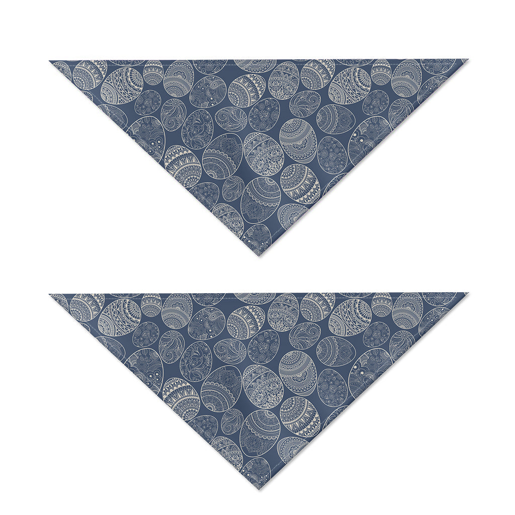 Bohemian Easter Eggs Pattern Print Dog Bandana