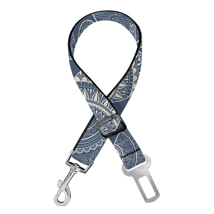 Bohemian Easter Eggs Pattern Print Dog Seat Belt