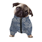 Bohemian Easter Eggs Pattern Print Dog Zip Up Jacket