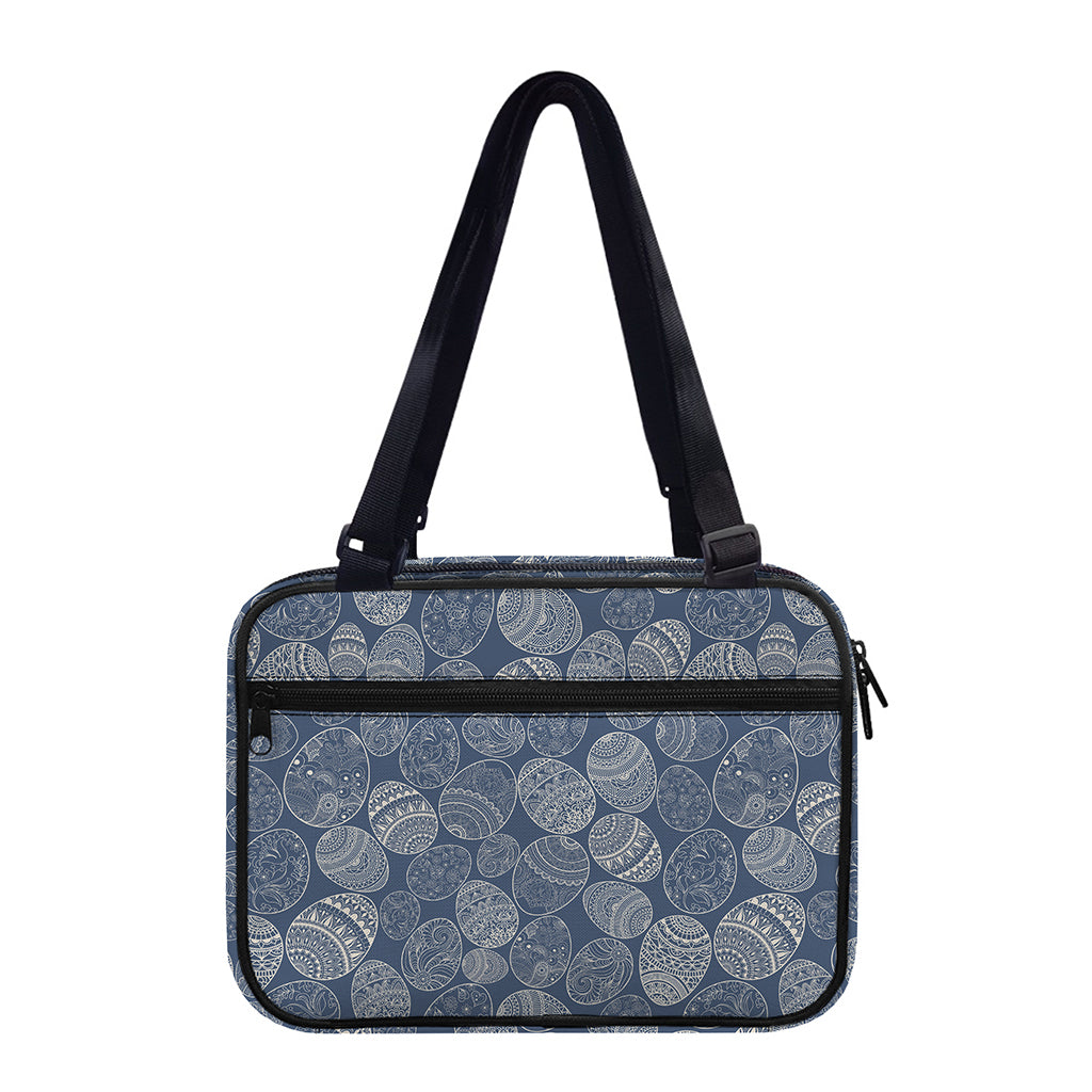 Bohemian Easter Eggs Pattern Print Double Strap Bible Bag