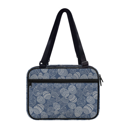Bohemian Easter Eggs Pattern Print Double Strap Bible Bag