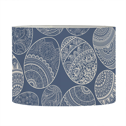 Bohemian Easter Eggs Pattern Print Drum Lamp Shade