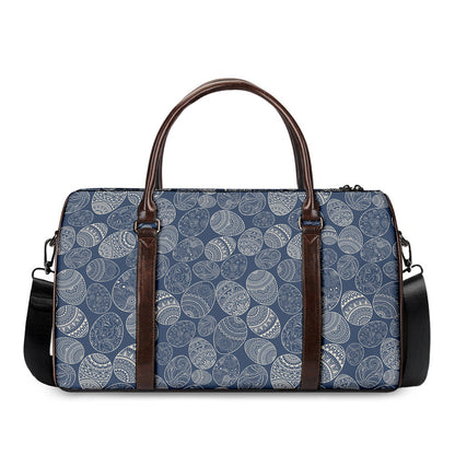 Bohemian Easter Eggs Pattern Print Duffle Bag