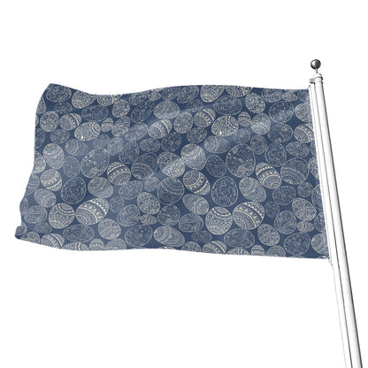 Bohemian Easter Eggs Pattern Print Flag