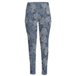 Bohemian Easter Eggs Pattern Print High-Waisted Pocket Leggings