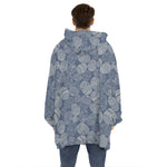 Bohemian Easter Eggs Pattern Print Hoodie Blanket