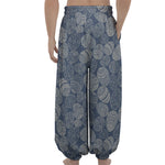 Bohemian Easter Eggs Pattern Print Lantern Pants