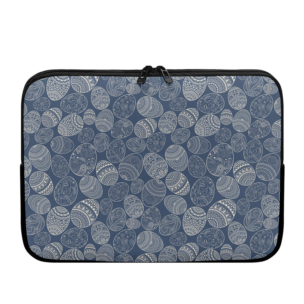 Bohemian Easter Eggs Pattern Print Laptop Sleeve