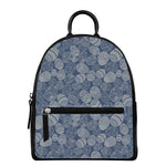 Bohemian Easter Eggs Pattern Print Leather Backpack