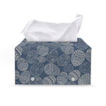 Bohemian Easter Eggs Pattern Print Leather Tissue Box Cover
