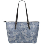 Bohemian Easter Eggs Pattern Print Leather Tote Bag