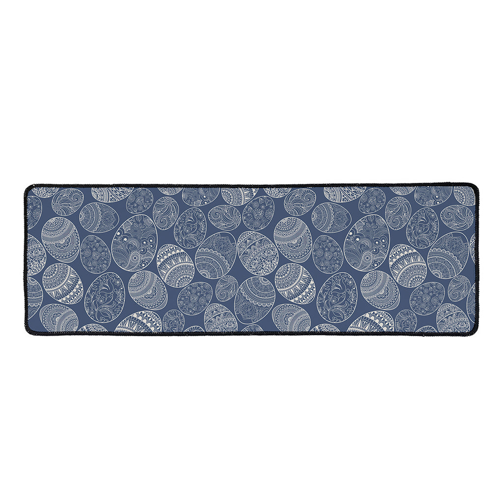 Bohemian Easter Eggs Pattern Print Long Kitchen Mat