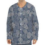 Bohemian Easter Eggs Pattern Print Long Sleeve Baseball Jersey