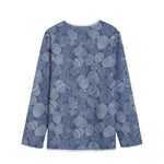 Bohemian Easter Eggs Pattern Print Long Sleeve Short Coat