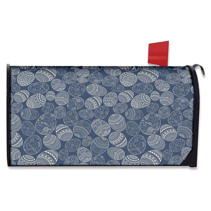 Bohemian Easter Eggs Pattern Print Mailbox Cover