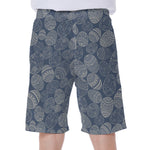 Bohemian Easter Eggs Pattern Print Men's Beach Shorts