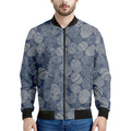 Bohemian Easter Eggs Pattern Print Men's Bomber Jacket