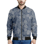 Bohemian Easter Eggs Pattern Print Men's Bomber Jacket