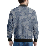 Bohemian Easter Eggs Pattern Print Men's Bomber Jacket