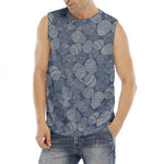Bohemian Easter Eggs Pattern Print Men's Fitness Tank Top