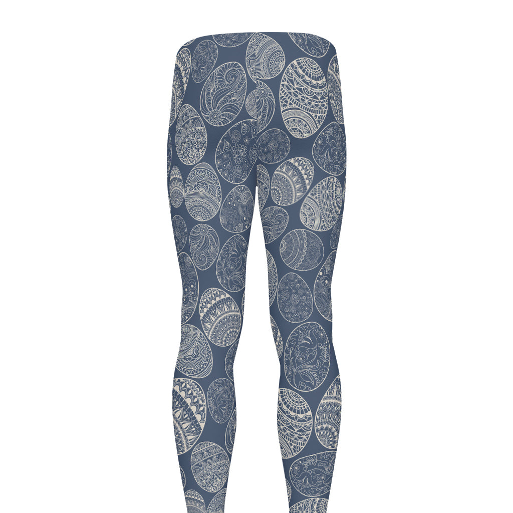 Bohemian Easter Eggs Pattern Print Men's leggings