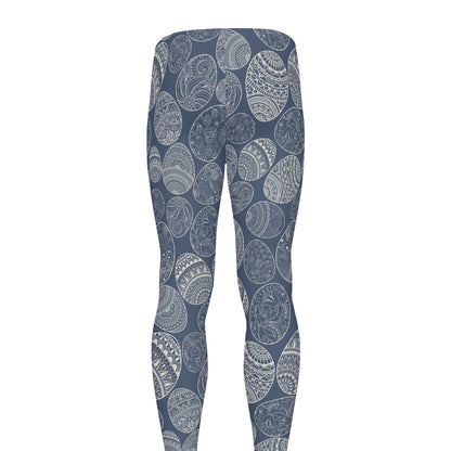 Bohemian Easter Eggs Pattern Print Men's leggings