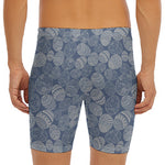 Bohemian Easter Eggs Pattern Print Men's Long Boxer Briefs